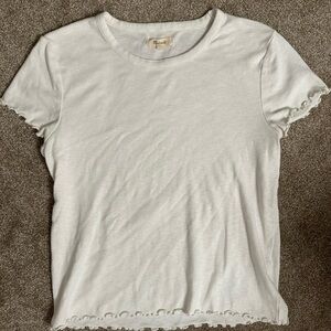 Madewell White Short Sleeve Tee